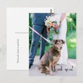 Carte postale Merci mariage (Devant / Derrière)