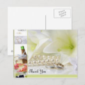 Carte Postale Merci mariage (Devant / Derrière)