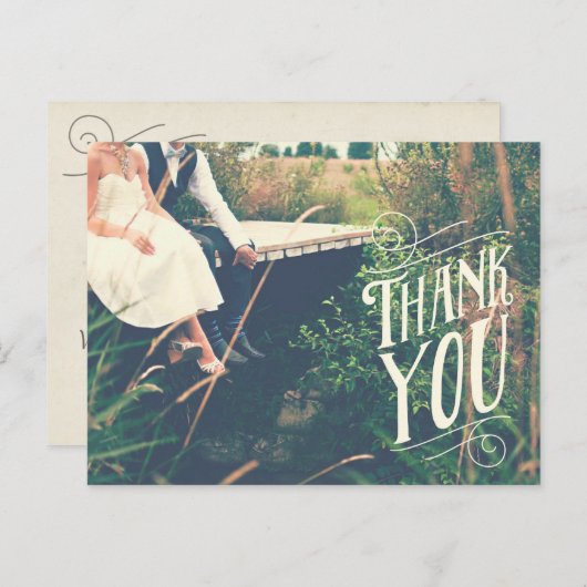 Carte postale Merci Mariage (Devant / Derrière)