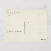 Carte postale Merci Mariage (Dos)