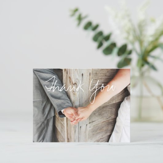 Carte postale Merci mariage (Debout devant)