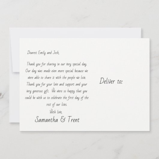 Carte postale Merci mariage - Arc-en-ciel (Dos)