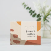 CARTE POSTALE MERCI MARIAGE ARTISTIQUE ABSTRAIT MODERNE (Debout devant)