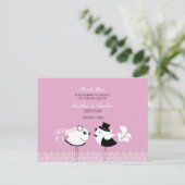 Carte postale Merci Mariage Birds (Debout devant)