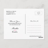 Carte postale Merci Mariage Birds (Dos)