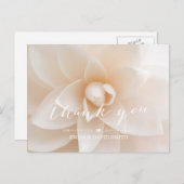 Carte Postale Merci Mariage blanc simple (Devant / Derrière)