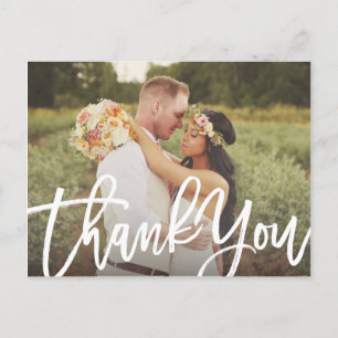 Carte postale Merci Mariage brossé