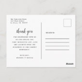 Carte Postale Merci Mariage Cheval Pays Fleurs sauvages Gloss (Dos)