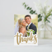 Carte Postale Merci mariage | Conception manuscrite sur photo (Debout devant)