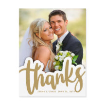 Merci mariage | Conception manuscrite sur photo