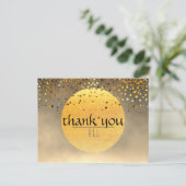 Carte Postale Merci Mariage Confetti Parties scintillant Sunset (Debout devant)