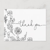 Carte Postale Merci Mariage Dainty Elegance (Devant)