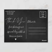 Carte Postale Merci Mariage de la chaîne du tableau de bord (Dos)