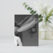 Carte postale Merci Mariage de Voile nuptiale amus (Debout devant)