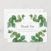 Carte Postale Merci Mariage des forêts d'Eucalyptus (Devant / Derrière)