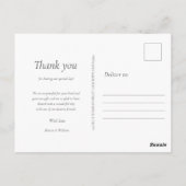 Carte Postale Merci Mariage des forêts d'Eucalyptus (Dos)