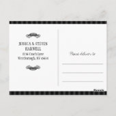 Carte postale Merci mariage - Halloween Love (Dos)