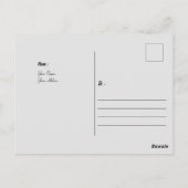 Carte Postale Merci Mariage marron et argent Vector (Dos)