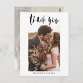 Carte Postale Merci Mariage minimaliste (Devant / Derrière)