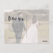 Carte Postale Merci Mariage minimaliste (Dos)