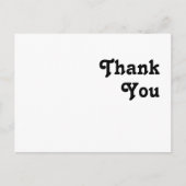 Carte Postale Merci Mariage moderne rétro (Devant)