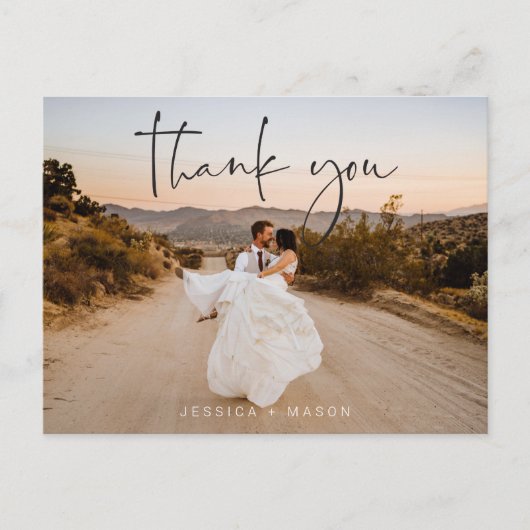 Carte postale Merci Mariage photo (Devant)