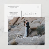 Carte postale Merci Mariage photo (Devant / Derrière)