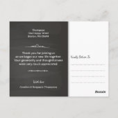 Carte Postale Merci Mariage photo Blackboard (Dos)