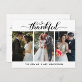 Carte Postale Merci Mariage Photo Collage Merci (Devant / Derrière)