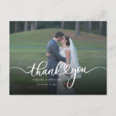 Carte Postale Merci Mariage photo moderne (Devant)