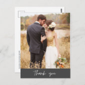 Carte Postale Merci Mariage photo moderne (Devant / Derrière)