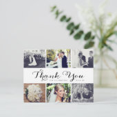 Carte postale Merci Mariage photo multiple (Debout devant)