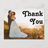 Carte Postale Merci Mariage photo retro moderne (Devant)