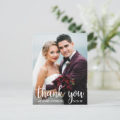 Carte Postale Merci Mariage Photo Script moderne (Debout devant)