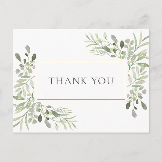 Carte postale Merci Mariage photo vert (Devant)