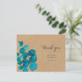 Carte Postale Merci Mariage rustique Eucalyptus Woodland (Debout devant)