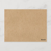 Carte Postale Merci Mariage rustique Eucalyptus Woodland (Dos)