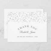 Carte Postale Merci Mariage Silver Stardust (Devant / Derrière)