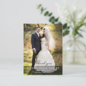 Carte Postale Merci mariage (vertical - photo complète) (Debout devant)