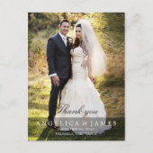 Carte Postale Merci mariage (vertical - photo complète) (Devant)