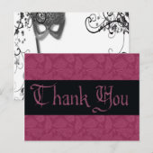 Carte Postale Merci Masquerade (Devant / Derrière)