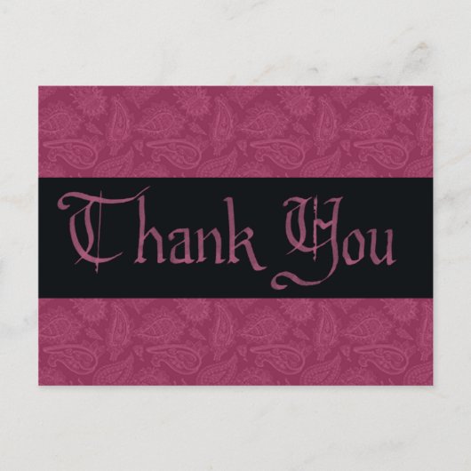 Carte Postale Merci Masquerade (Devant)