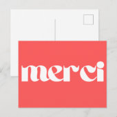 Carte Postale Merci, merci français  (Devant / Derrière)