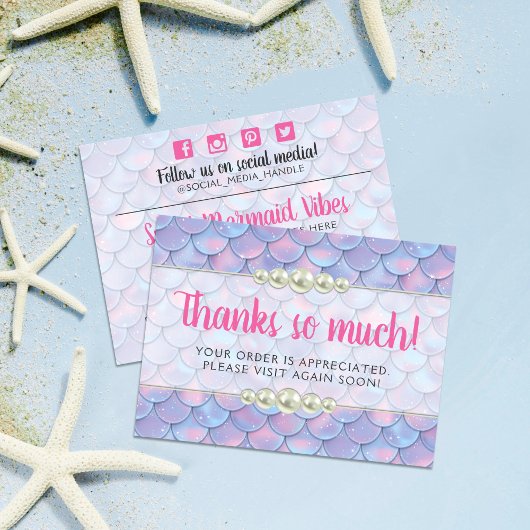 Carte Postale Merci Mermaid Queue Scale & Pearl Boutique Shop