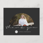 Carte Postale Merci minimaliste (Devant)