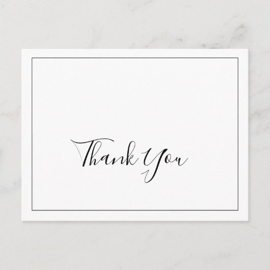 Carte postale Merci minimaliste (Devant)