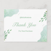 Carte postale Merci minimaliste (Devant)