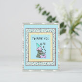 Carte Postale Merci Mint Floral mignon Chien (Debout devant)