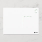 Carte Postale Merci Mint Vert Et Blanc Pois (Dos)