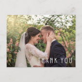 Carte Postale Merci Modern Wedding Photo (Devant)
